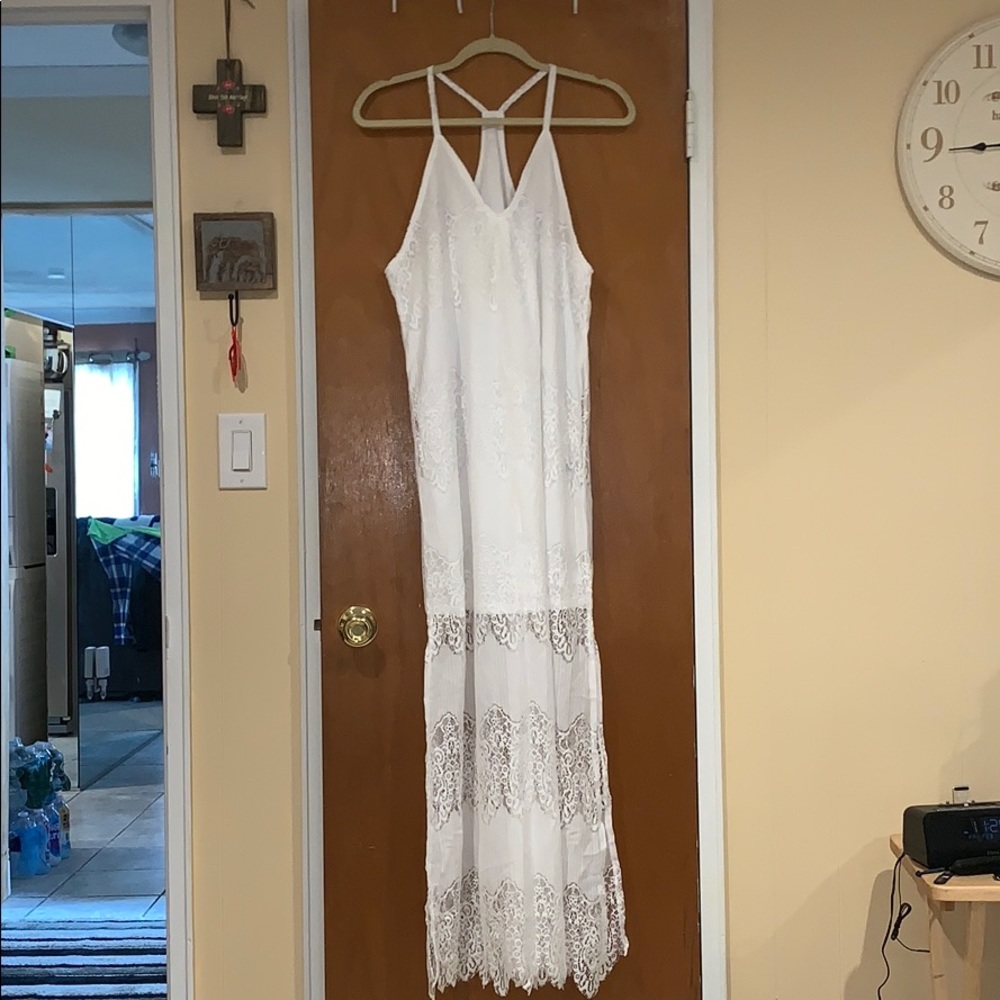 Pretty white lace maxi!